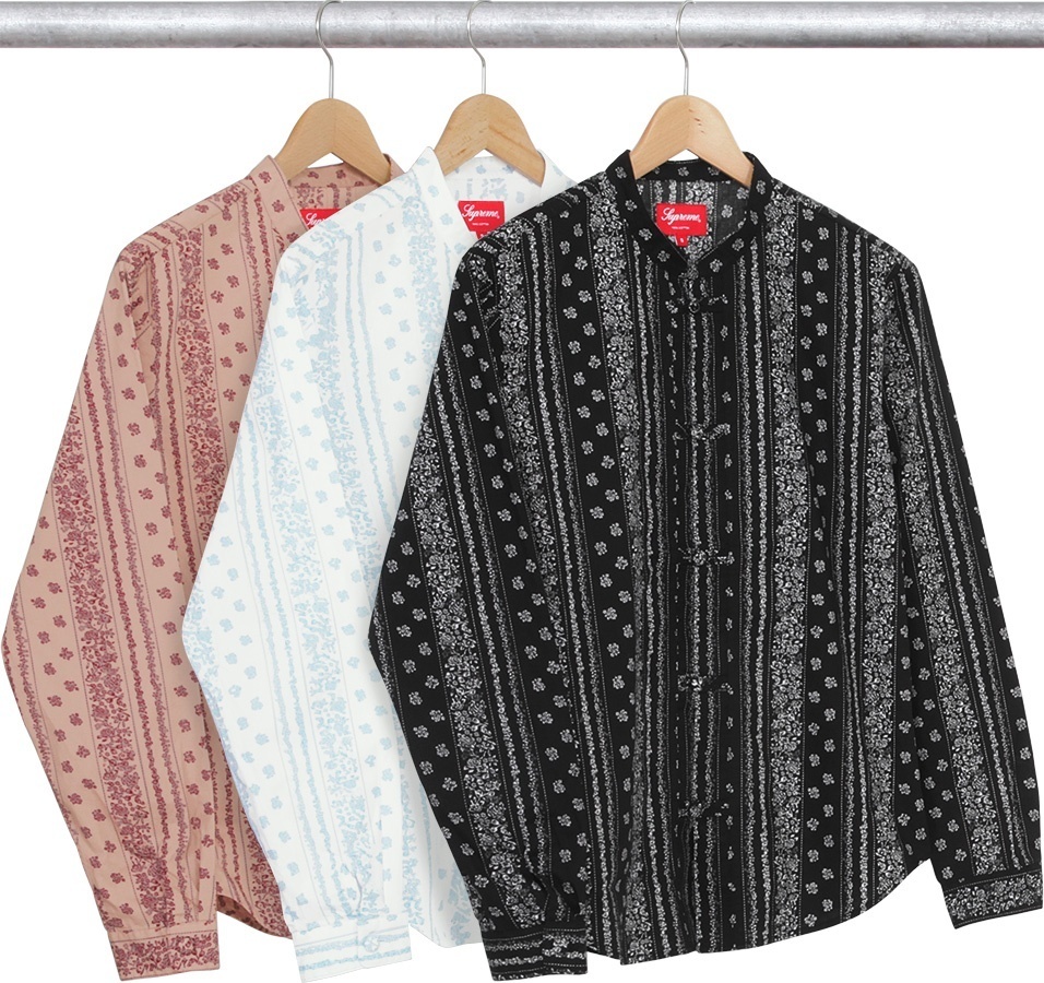 Toggle Band Collar Shirt